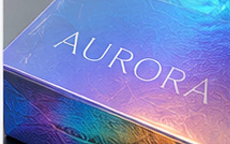 Cold Foil packaging finish sample