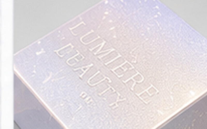 Pearl / Glitter Finish packaging finish sample