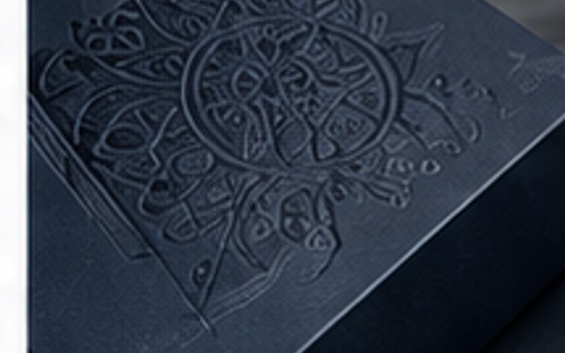 Registered Embossing packaging finish sample