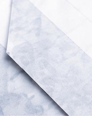 Specialty paper samples for packaging material selection