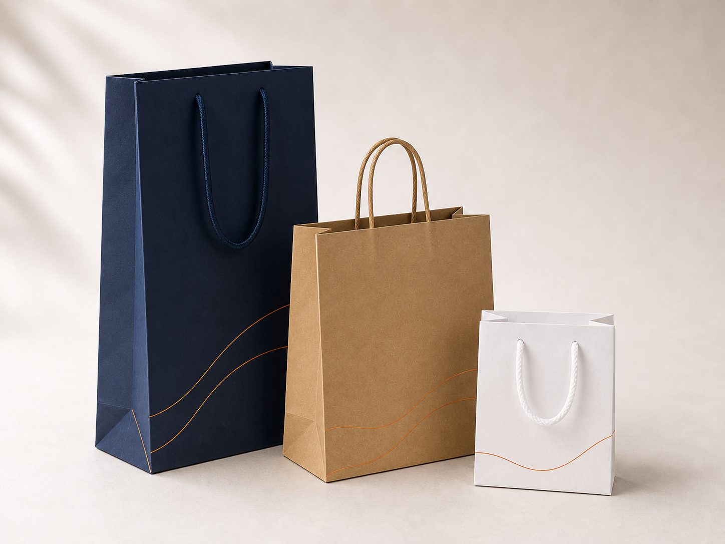Ribbon Handles paper bag handle example