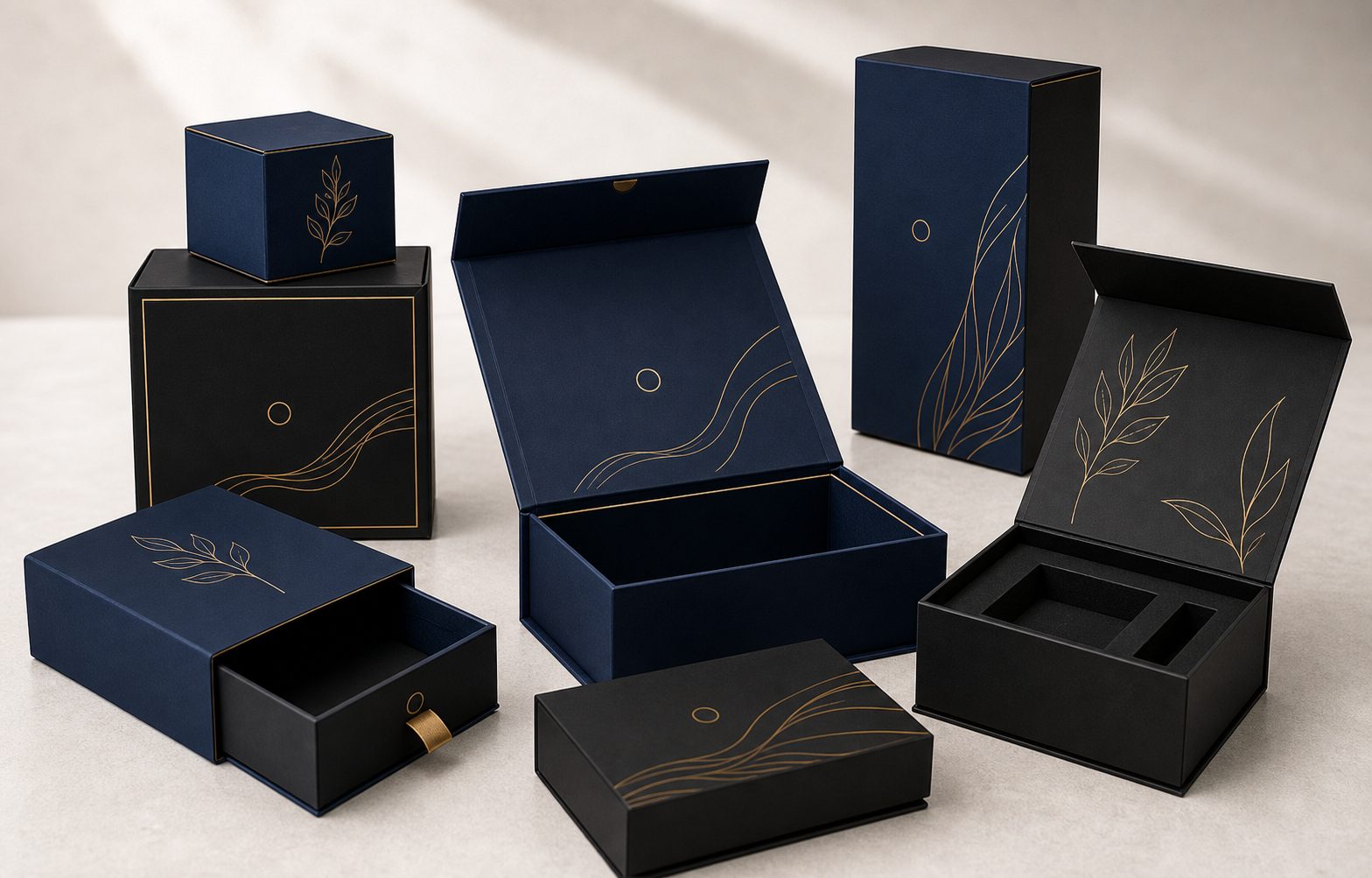 Premium Presentation Sets greyboard packaging application