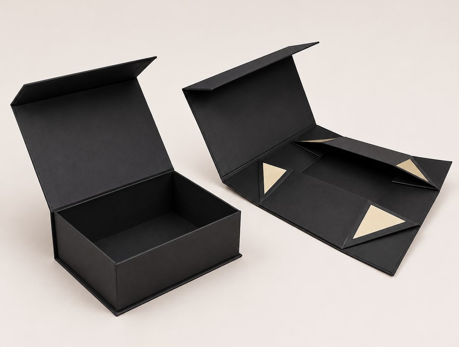 Collapsible Rigid Box packaging structure example