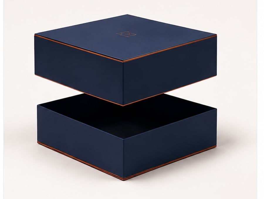 Lid and Base Rigid Box packaging structure example