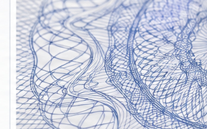 Guilloché / Security Pattern anti-counterfeiting finish sample