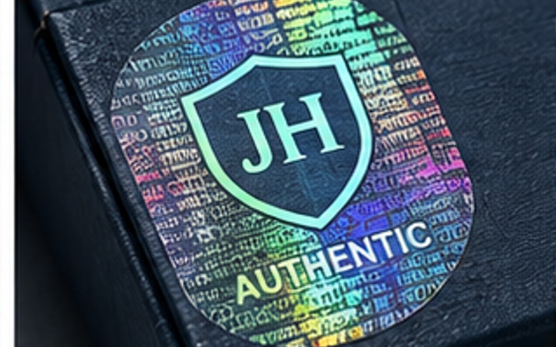 Holographic Security Foil anti-counterfeiting finish sample