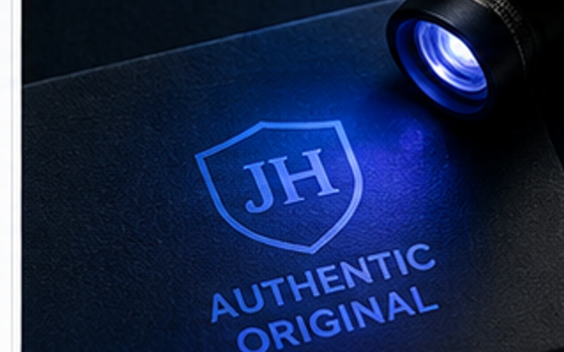 Invisible UV Ink anti-counterfeiting finish sample