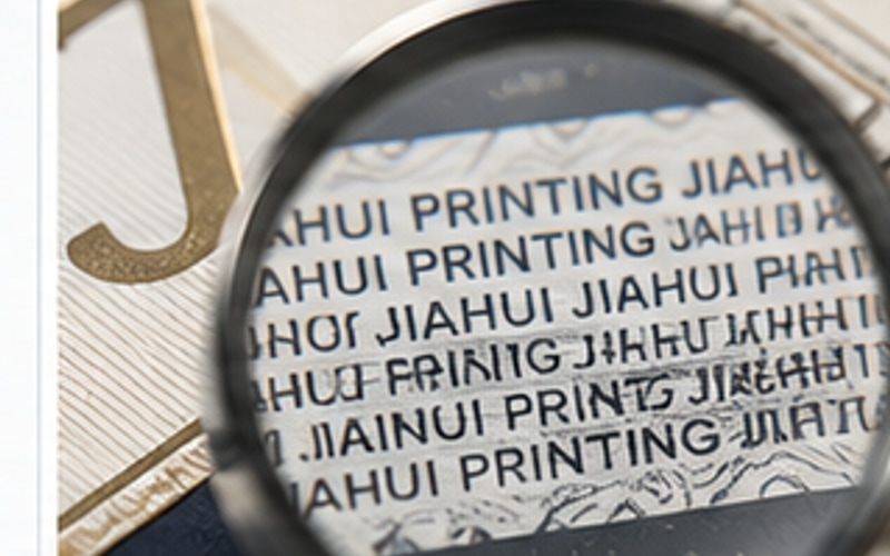 Microtext anti-counterfeiting finish sample