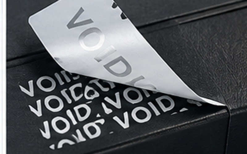 Tamper-Evident Label / Seal anti-counterfeiting finish sample